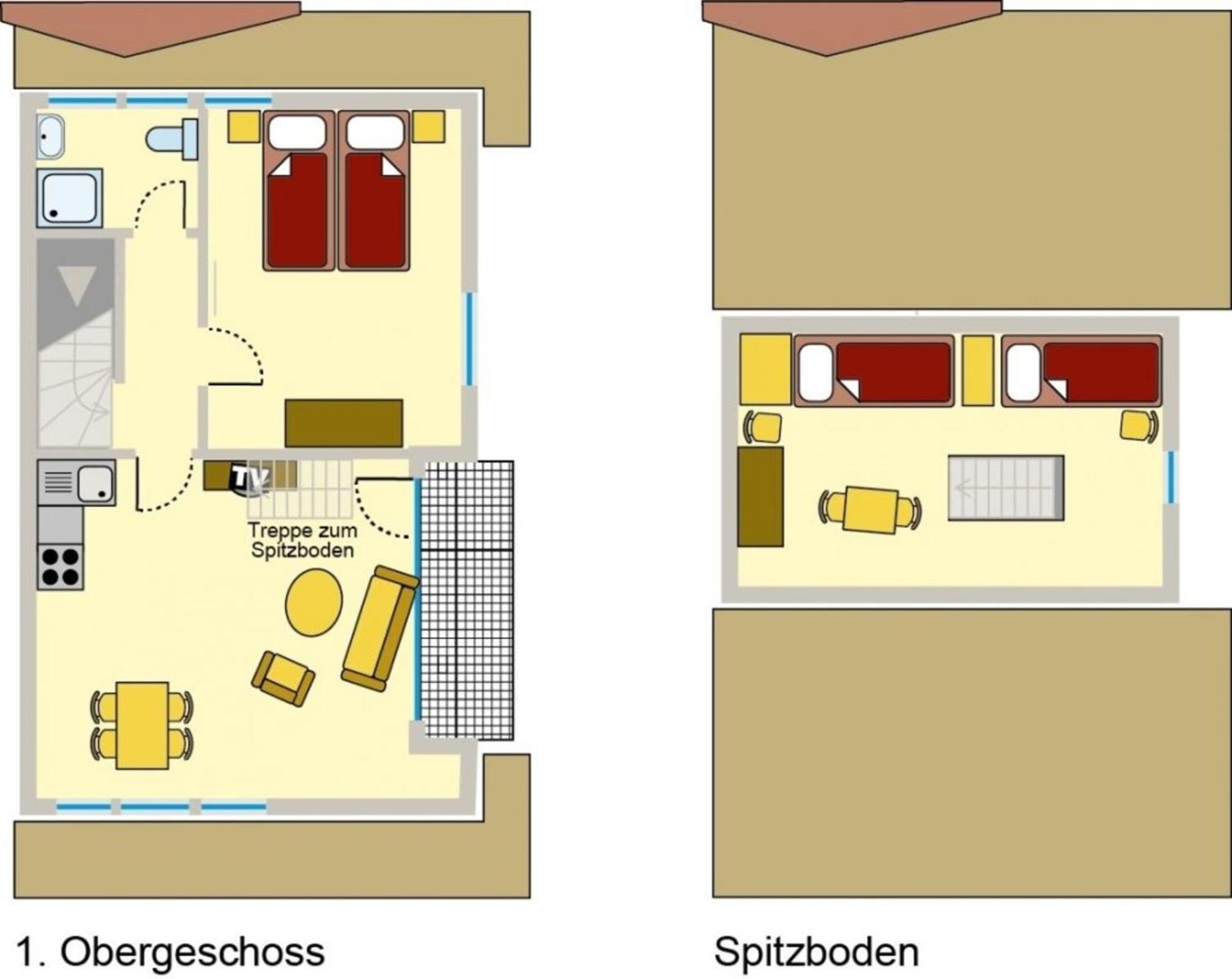 Ferienwohnung Nr 02 Og Spitzboden Born Exteriör bild
